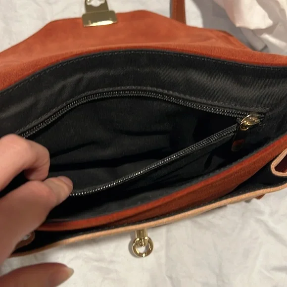 Sezane Pink Suede Tiger Bag - Picture 7 of 10